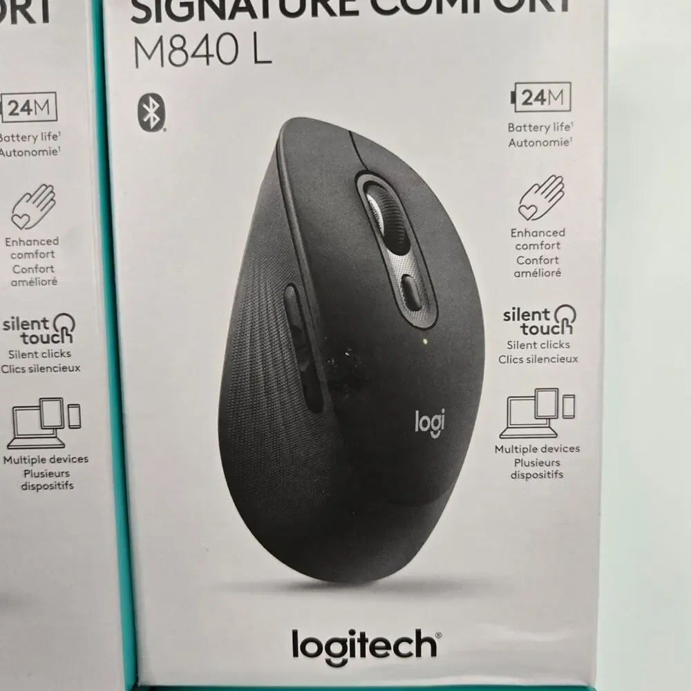 Logitech Signature M840 L RightHand Wireless Mouse Enhanced Comfort Palm Support